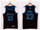 Nike Los Angeles Lakers #23 Lebron James 2021 Black City Jersey