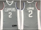 Los Angeles Clippers #2 Kawhi Leonard Grey 2021 Earned Jersey