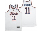 Illinois Fighting Illini #11 Ayo Dosunmu White College Basketball Jersey