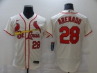 Nike St. Louis Cardinals #28 Nolan Arenado Cream Flexbase Jersey