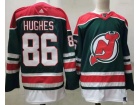 Adidas New Jersey Devils #86 Jack Hughes Green Retro Jersey