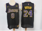 Nike Los Angeles Lakers #8/24 Kobe Bryant Black 2021 Earned Jersey