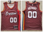 Nike Portland Trail Blazers #00 Carmelo Anthony Brown 2021 City Jersey