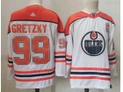 Adidas Edmonton Oilers #99 Wayne Gretzky White Retro Jersey