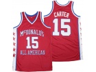 Vince Carter #15 Red McDonald's All American Jersey