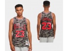 Chicago Bulls #23 Michael Jordan Green Tiger Camo Hardwood Classics Jersey