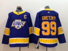 Adidas Los Angeles Kings #99 Wayne Gretzky Purple Retro Jersey