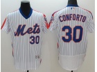 New York Mets #30 Michael Conforto White Pullover Flexbase Jersey