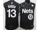 Nike Brooklyn Nets #13 James Harden Black 2021 Earned Jersey