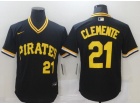 Nike Pittsburgh Pirates #21 Robert Clemente Black Pullover Jersey