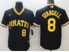 Nike Pittsburgh Pirates #8 Willie Stargell Black Jerseys