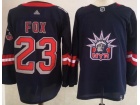 Adidas New York Rangers #23 Adam Fox Navy Blue 2021 Breakaway Jersey