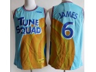 Tune Squad #6 Lebron James Blue Jersey