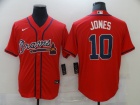 Nike Atlanta Braves #10 Chipper Jones Red Cool Base Jersey