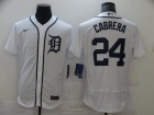 Nike Detroit Tigers #24 Miguel Cabrera White Flexbase Jersey