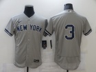 Nike New York Yankees #3 Babe Ruth Gray Without Name Flexbase Jersey