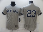 Nike New York Yankees #23 Don Mattingly Gray Without Name Flexbase Jersey