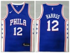 Nike Philadelphia 76ers #12 Tobias Harris Blue Jersey