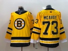 Adidas Boston Bruins #73 Charlie Mcavoy Yellow Hockey Jersey