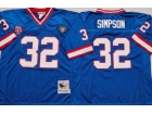 Buffalo Bills #32 O.J. Simpson Blue Throwback 75th Jerseys