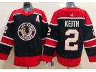 Chicago Blackhawks #2 Duncan Keith Black Retro Jersey