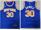 Nike New York Knicks #30 Julius Randle Blue Jersey