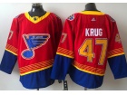 Adidas St.Louis Blues #47 Torey Krug Red Retro Jersey