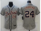 Nike Detroit Tigers #24 Miguel Cabrera Grey Flexbase Jersey