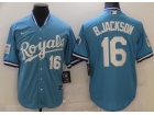 Nike Kansas City Royals #16 Bo Jackson Baby Blue Throwback Jersey