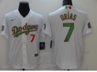 Nike Los Angeles Dodgers #7 Julio Urias White Mexico Jersey