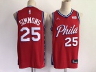 Jordan Philadelphia 76ers #25 Ben Simmons Red Jersey