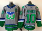 Adidas Hartford Whalers #10 Ron Francis Grey Retro Jersey