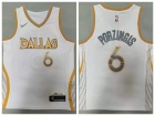 Nike Dallas Mavericks #6 Kristaps Porzingis 2021 White City Jersey