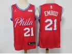 Jordan Philadelphia 76ers #21 Joel Embiid Red Jersey