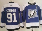 Adidas Tampa Bay Lightning #91 Steven Stamko Blue Retro Jersey