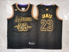 Los Angeles Lakers #23 Lebron James Black Mamba with Snake Jersey