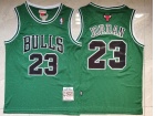 Chicago Bulls #23 Michael Jordan Green Throwback Jersey