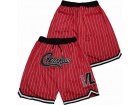 Crenshaw Red with White Pinstripes Shorts