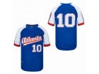 Atlanta Black Crackers #10 Blue Baseball Jersey