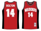 Troy Bolton #14 Red East High School Wildcats Basketball Jersey