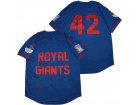 Brooklyn Royal Giants #42 Blue Jersey