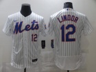 Nike New York Mets #12 Francisco Lindor White Flexbase Jersey