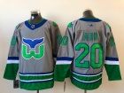 Adidas Hartford Whalers #20 Sebastian Aho Grey Retro Jersey