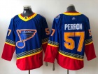 Adidas St.Louis Blues #57 David Perron Blue Retro Jersey