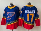 Adidas St.Louis Blues #17 Jaden Schwartz Blue Retro Jersey