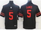 San Francisco 49ers #5 Trey Lance Black Vapor Limited Jersey