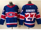 Adidas Montreal Canadiens #27 Alexander Romanov Blue Retro Jersey