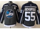 Adidas Adidas Winnipeg Jets #55 Mark Scheifele Grey Retro Jersey