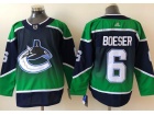 Adidas Vancouver Canucks #6 Brock Boeser Blue Retro Jersey