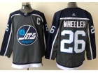 Adidas Winnipeg Jets #26 Blake Wheeler Grey Retro Jersey